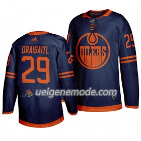 Herren Eishockey Edmonton Oilers Trikot Leon Draisaitl 29 Adidas 2019-2020 Blau Authentic